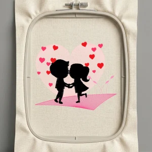 Дизайн машинной вышивки. Любовь (Размер 148x124мм). Форматы: DST PES JEF VP3 EXP XXX . Стежков: 17592