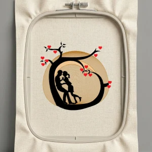 Дизайн машинной вышивки. Любовь (Размер 156x149мм). Форматы: DST PES JEF VP3 EXP XXX . Стежков: 25223