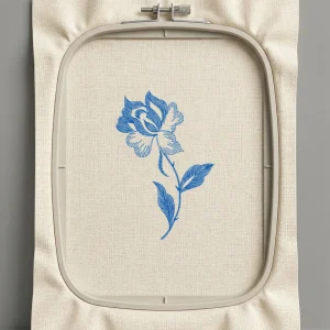 Дизайн машинной вышивки. Роза (Размер 87x132мм). Форматы: DST PES JEF VP3 EXP XXX . Стежков: 3106