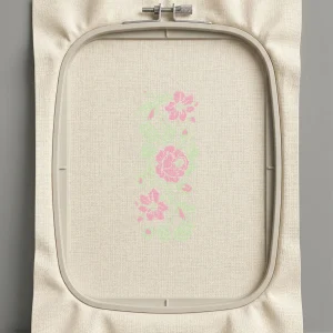 Дизайн машинной вышивки. Роза (Размер 115x257мм). Форматы: DST PES JEF VP3 EXP XXX . Стежков: 22813