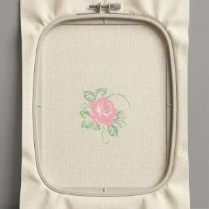 Дизайн машинной вышивки. Роза (Размер 116x215мм). Форматы: DST PES JEF VP3 EXP XXX . Стежков: 18136