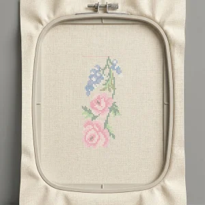 Дизайн машинной вышивки. Роза (Размер 75x168мм). Форматы: DST PES JEF VP3 EXP XXX . Стежков: 15065