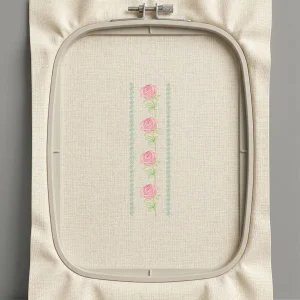 Дизайн машинной вышивки. Роза (Размер 78x259мм). Форматы: DST PES JEF VP3 EXP XXX . Стежков: 15607