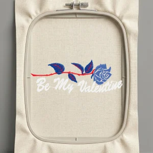 Дизайн машинной вышивки. Роза (Размер 94x35мм). Форматы: DST PES JEF VP3 EXP XXX . Стежков: 5047