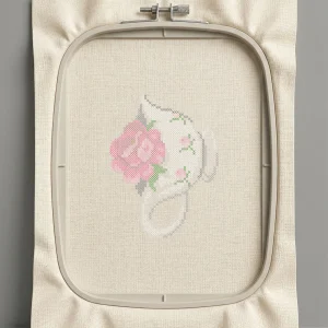 Дизайн машинной вышивки. Роза (Размер 118x160мм). Форматы: DST PES JEF VP3 EXP XXX . Стежков: 23029