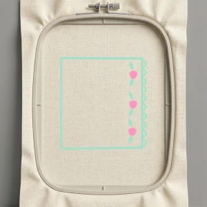 Дизайн машинной вышивки. Роза (Размер 115x123мм). Форматы: DST PES JEF VP3 EXP XXX . Стежков: 7552