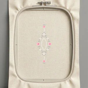 Дизайн машинной вышивки. Роза (Размер 86x230мм). Форматы: DST PES JEF VP3 EXP XXX . Стежков: 5235