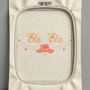 Дизайн машинной вышивки. Роза (Размер 200x90мм). Форматы: DST PES JEF VP3 EXP XXX . Стежков: 8086