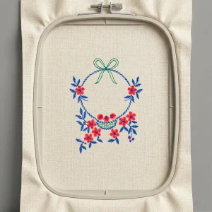 Дизайн машинной вышивки. Роза (Размер 61x80мм). Форматы: DST PES JEF VP3 EXP XXX . Стежков: 2408