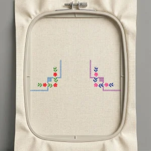 Дизайн машинной вышивки. Роза (Размер 165x56мм). Форматы: DST PES JEF VP3 EXP XXX . Стежков: 2702