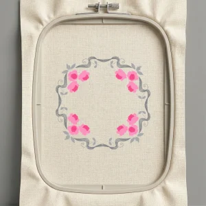 Дизайн машинной вышивки. Роза (Размер 98x96мм). Форматы: DST PES JEF VP3 EXP XXX . Стежков: 10830