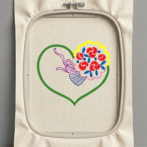 Дизайн машинной вышивки. Любовь (Размер 64x57мм). Форматы: DST PES JEF VP3 EXP XXX . Стежков: 2266