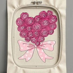 Дизайн машинной вышивки. Любовь (Размер 70x88мм). Форматы: DST PES JEF VP3 EXP XXX . Стежков: 13974