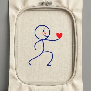 Дизайн машинной вышивки. Любовь (Размер 94x112мм). Форматы: DST PES JEF VP3 EXP XXX . Стежков: 3028