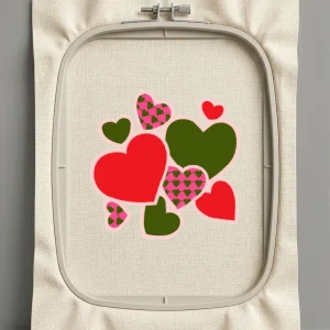 Дизайн машинной вышивки. Любовь (Размер 81x80мм). Форматы: DST PES JEF VP3 EXP XXX . Стежков: 14134