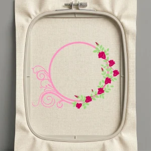 Дизайн машинной вышивки. Роза (Размер 121x94мм). Форматы: DST PES JEF VP3 EXP XXX . Стежков: 8785