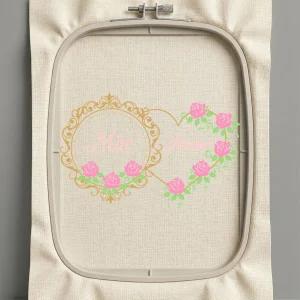 Дизайн машинной вышивки. Роза (Размер 178x116мм). Форматы: DST PES JEF VP3 EXP XXX . Стежков: 23951