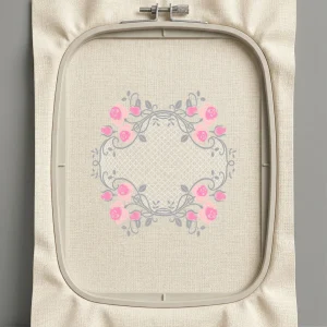 Дизайн машинной вышивки. Роза (Размер 137x138мм). Форматы: DST PES JEF VP3 EXP XXX . Стежков: 21945