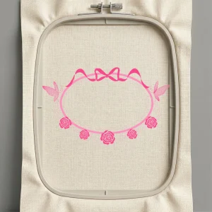 Дизайн машинной вышивки. Роза (Размер 250x152мм). Форматы: DST PES JEF VP3 EXP XXX . Стежков: 13496