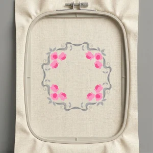 Дизайн машинной вышивки. Роза (Размер 130x128мм). Форматы: DST PES JEF VP3 EXP XXX . Стежков: 14093