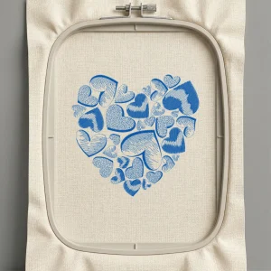 Дизайн машинной вышивки. Любовь (Размер 196x188мм). Форматы: DST PES JEF VP3 EXP XXX . Стежков: 18603