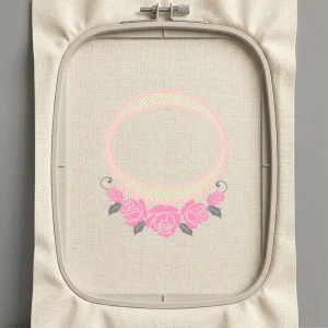 Дизайн машинной вышивки. Роза (Размер 128x149мм). Форматы: DST PES JEF VP3 EXP XXX . Стежков: 15087