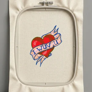 Дизайн машинной вышивки. Любовь (Размер 69x89мм). Форматы: DST PES JEF VP3 EXP XXX . Стежков: 12412