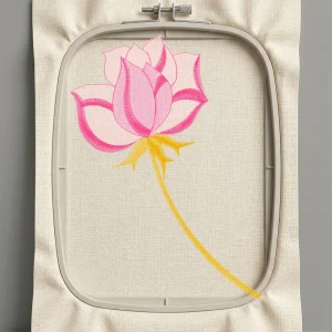 Дизайн машинной вышивки. Роза (Размер 111x153мм). Форматы: DST PES JEF VP3 EXP XXX . Стежков: 9316