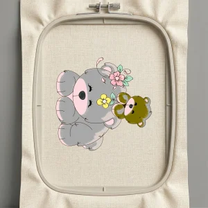 Дизайн машинной вышивки. Животные (Размер 126x122мм). Форматы: DST PES JEF VP3 EXP XXX . Стежков: 23834