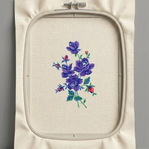 Дизайн машинной вышивки. Роза (Размер 116x174мм). Форматы: DST PES JEF VP3 EXP XXX . Стежков: 15781