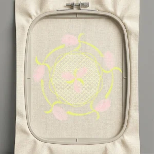 Дизайн машинной вышивки. Роза (Размер 96x94мм). Форматы: DST PES JEF VP3 EXP XXX . Стежков: 4661