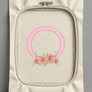 Дизайн машинной вышивки. Роза (Размер 96x98мм). Форматы: DST PES JEF VP3 EXP XXX . Стежков: 8193