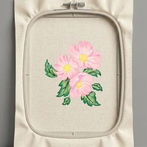 Дизайн машинной вышивки. Роза (Размер 112x128мм). Форматы: DST PES JEF VP3 EXP XXX . Стежков: 21159