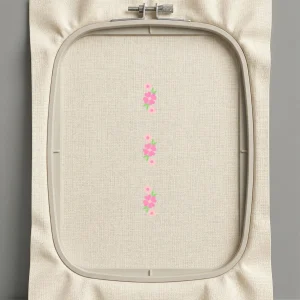 Дизайн машинной вышивки. Роза (Размер 17x164мм). Форматы: DST PES JEF VP3 EXP XXX . Стежков: 3905