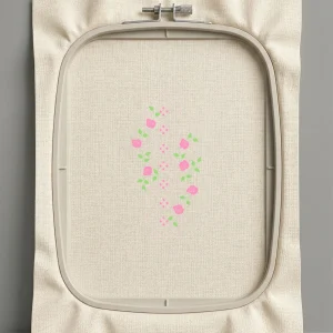 Дизайн машинной вышивки. Роза (Размер 92x198мм). Форматы: DST PES JEF VP3 EXP XXX . Стежков: 9521