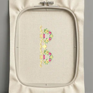 Дизайн машинной вышивки. Роза (Размер 98x297мм). Форматы: DST PES JEF VP3 EXP XXX . Стежков: 48913