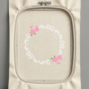 Дизайн машинной вышивки. Роза (Размер 130x129мм). Форматы: DST PES JEF VP3 EXP XXX . Стежков: 7524