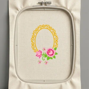 Дизайн машинной вышивки. Роза (Размер 150x220мм). Форматы: DST PES JEF VP3 EXP XXX . Стежков: 23294