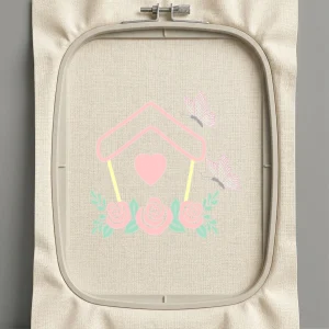 Дизайн машинной вышивки. Роза (Размер 138x138мм). Форматы: DST PES JEF VP3 EXP XXX . Стежков: 13574