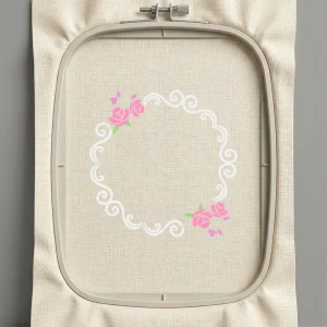 Дизайн машинной вышивки. Роза (Размер 157x157мм). Форматы: DST PES JEF VP3 EXP XXX . Стежков: 8273