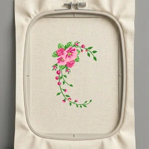 Дизайн машинной вышивки. Роза (Размер 119x174мм). Форматы: DST PES JEF VP3 EXP XXX . Стежков: 30897