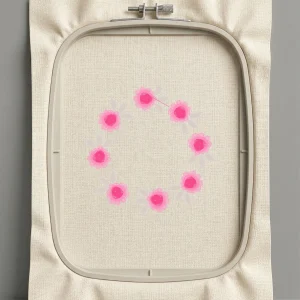 Дизайн машинной вышивки. Роза (Размер 113x114мм). Форматы: DST PES JEF VP3 EXP XXX . Стежков: 9565