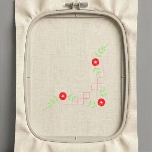 Дизайн машинной вышивки. Роза (Размер 92x97мм). Форматы: DST PES JEF VP3 EXP XXX . Стежков: 1213