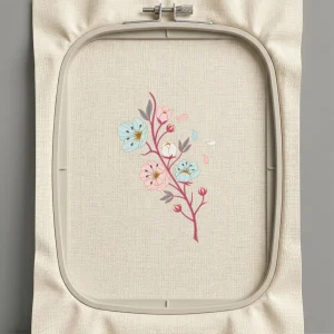 Дизайн машинной вышивки. Роза (Размер 140x213мм). Форматы: DST PES JEF VP3 EXP XXX . Стежков: 15280