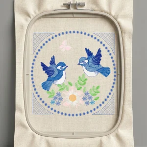 Дизайн машинной вышивки. Птицы (Размер 138x138мм). Форматы: DST PES JEF VP3 EXP XXX . Стежков: 17806