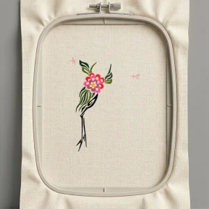 Дизайн машинной вышивки. Роза (Размер 108x147мм). Форматы: DST PES JEF VP3 EXP XXX . Стежков: 3890