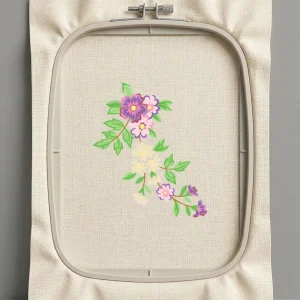 Дизайн машинной вышивки. Роза (Размер 147x173мм). Форматы: DST PES JEF VP3 EXP XXX . Стежков: 21796