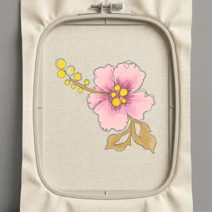 Дизайн машинной вышивки. Роза (Размер 92x87мм). Форматы: DST PES JEF VP3 EXP XXX . Стежков: 8987