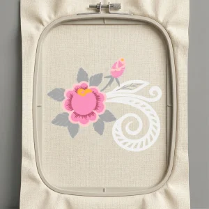 Дизайн машинной вышивки. Роза (Размер 98x80мм). Форматы: DST PES JEF VP3 EXP XXX . Стежков: 10694