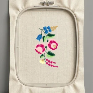 Дизайн машинной вышивки. Роза (Размер 96x171мм). Форматы: DST PES JEF VP3 EXP XXX . Стежков: 12256